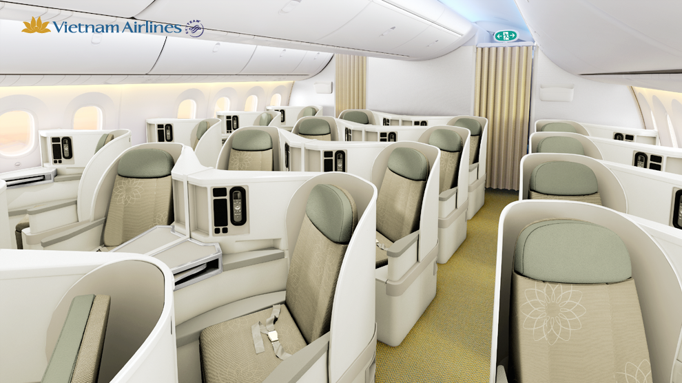 Image result for vietnam airlines business class 787