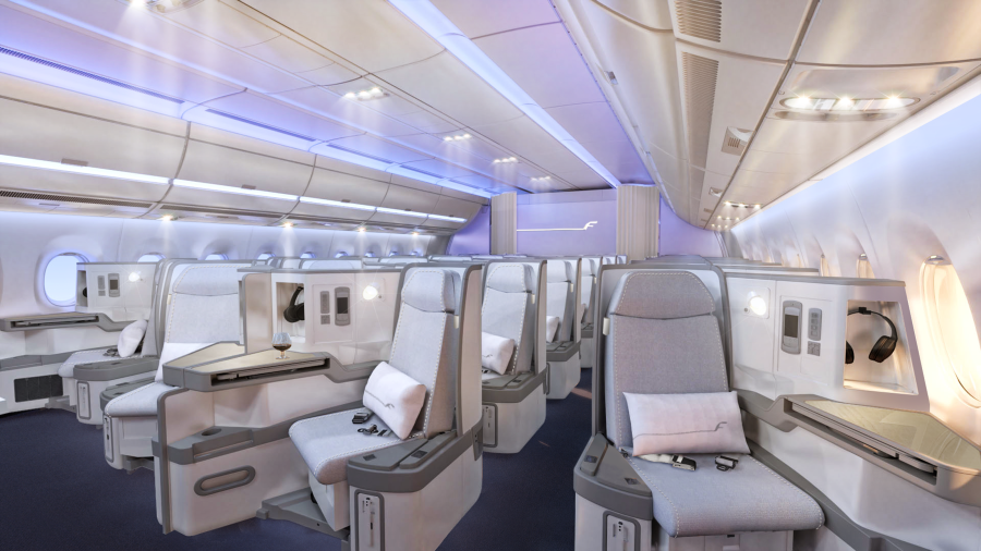 Finnair A350 Business class cabin 2