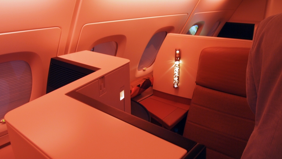 Etihad A380 business class