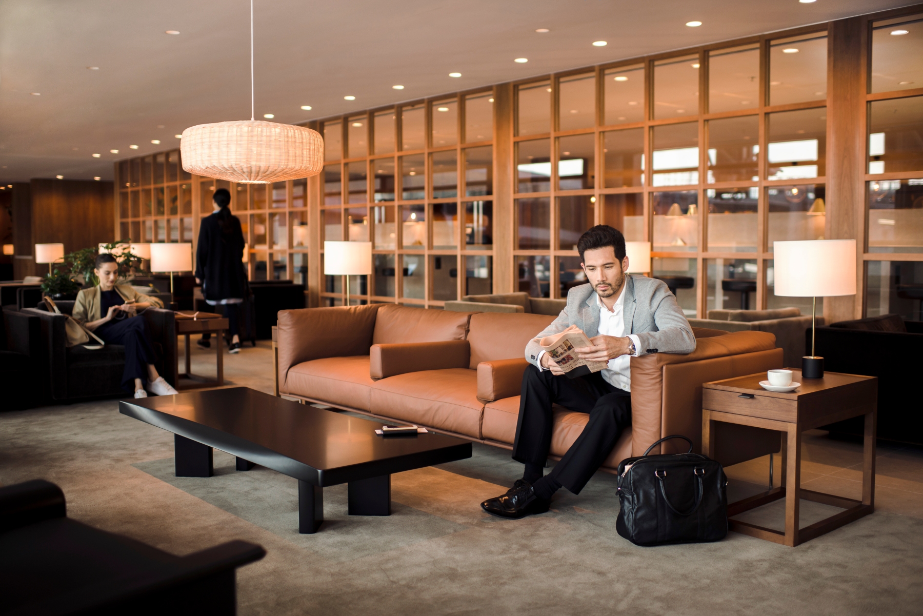 Cathay Pacific 'The Pier' Business Class Lounge, Hong Kong.